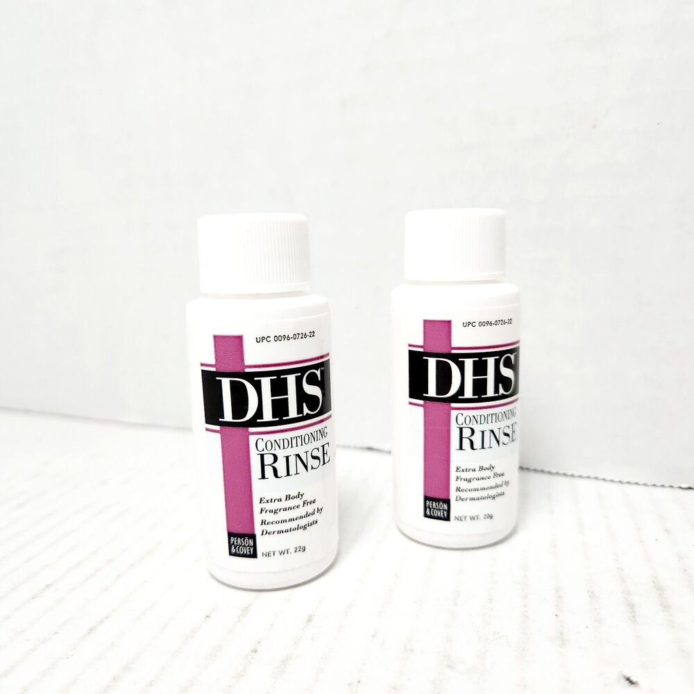 2 DHS Conditioning Rinse Panthenol Extra Body Fragrance Free Travel/Sample Size